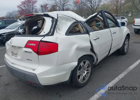 2008 Acura Mdx Technology Package z USA, uszkodzony, nr VIN 2HNYD28608H546293